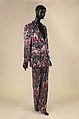 Ensemble, Giorgio Armani (Italian, founded 1974), silk, glass, metal, Italian